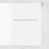 "Love Haiku" - Single Greeting Cards in Scarlet by Jackie Crawford - Interior