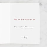 "Love Haiku" - Single Greeting Cards in Scarlet by Jackie Crawford - Customizable Interior Example