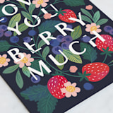 "Berry Berry Much" - Single Greeting Cards in Berry by Paper Raven Co. - Close-Up