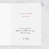 "Valentine Garden" - Single Greeting Cards in Ink by Creo Study - Customizable Interior Example