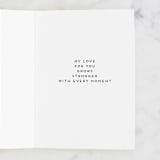 "Love that grows" - Single Greeting Cards in Tomato by Ilze Lucero - Interior