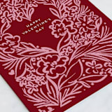 "Love that grows" - Single Greeting Cards in Tomato by Ilze Lucero - Close-Up