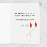"Perfect Match" - Single Greeting Cards in Bubblegum by Jess Miller Draws - Customizable Interior Example