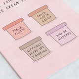 "Friendship Flavors" - Single Greeting Cards in Petal by Shannon Kohn - Close-Up