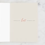 "North" - Single Greeting Cards in Tangerine by Gwen Bedat - Interior