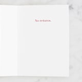 "I'm yours." - Single Greeting Cards in Cardinal by Hudson meet Rose - Interior