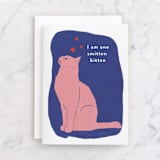 "Smitten for you" - Single Greeting Cards in Sapphire by Inkblot Design - Front
