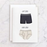"All the Bods" - Single Greeting Cards in Powder by Christie Garcia - Front