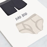 "All the Bods" - Single Greeting Cards in Powder by Christie Garcia - Close-Up