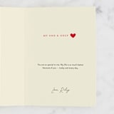 "You're My Nest Friend" - Single Greeting Cards in Leaves by Morgan Ramberg - Customizable Interior Example