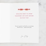 "Glad We Are Tight" - Single Greeting Cards in Salmon by Jess Miller Draws - Customizable Interior Example