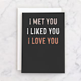 "I'm Keeping You" - Single Greeting Cards in Charcoal by Jessie Steury - Front