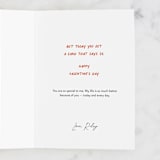 "Every Day" - Single Greeting Cards in Blush by Pixel and Hank - Customizable Interior Example