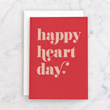 "Foil Heart Day" - Single Greeting Cards in Apple by Alexandra Cohn - Front