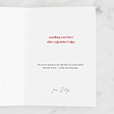 "Foil Heart Day" - Single Greeting Cards in Apple by Alexandra Cohn - Customizable Interior Example