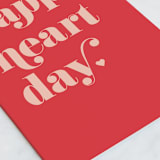 "Foil Heart Day" - Single Greeting Cards in Apple by Alexandra Cohn - Close-Up