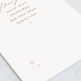 "More than Yesterday" - Single Greeting Cards in Pearl by Alexandra Cohn - Close-Up