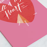 "All of my heart" - Single Greeting Cards in Berry by Creo Study - Close-Up