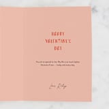 "Nugs & Kisses" - Single Greeting Cards in Poppy by Annie Holmquist - Customizable Interior Example