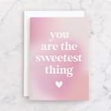 "Cotton Candy" - Single Greeting Cards in Peony by Iveta Angelova - Front