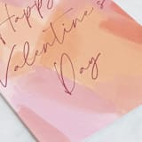 "Valentine's Day script" - Single Greeting Cards in Rose by Rebecca Durflinger - Close-Up