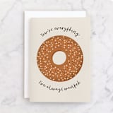 "My Everything" - Single Greeting Cards in Cinnamon by Erica Krystek - Front