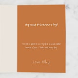 "My Everything" - Single Greeting Cards in Cinnamon by Erica Krystek - Customizable Interior Example