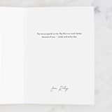 "radiant xo" - Single Greeting Cards in Crimson by Rebecca Durflinger - Customizable Interior Example