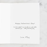 "Love You Heaps" - Single Greeting Cards in Heart by Holly Rose - Customizable Interior Example
