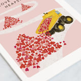 "Love You Heaps" - Single Greeting Cards in Heart by Holly Rose - Close-Up