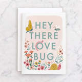 "Love Bugs" - Single Greeting Cards in Garden by Karidy Walker - Front