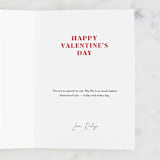 "Gray & Wrinkly" - Single Greeting Cards in Blush by Vivian Yiwing - Customizable Interior Example