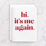 "Me Again" - Single Greeting Cards in Holly by Robert and Stella - Front