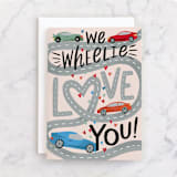 "Wheelie Love You" - Single Greeting Cards in Gumdrop by Alethea and Ruth - Front