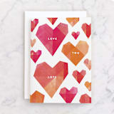 "Lots of Love" - Single Greeting Cards in Pearl by Robert and Stella - Front