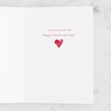 "Lots of Love" - Single Greeting Cards in Pearl by Robert and Stella - Interior