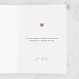 "Right" - Single Greeting Cards in Blush by Yuliya Evseeva - Customizable Interior Example