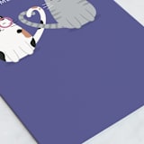 "Furever Friends" - Single Greeting Cards in Dusk by Kacey Kendrick Wagner - Close-Up