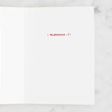"Like you a lotsss" - Single Greeting Cards in Carnation by Pati Cascino - Interior