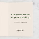 "Rain thank" - Single Greeting Cards in Coral by Amy Kross - Customizable Interior Example