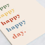 "Rain thank" - Single Greeting Cards in Coral by Amy Kross - Close-Up