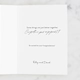 "Power Couple" - Single Greeting Cards in Ink by Pink House Press - Customizable Interior Example