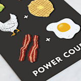 "Power Couple" - Single Greeting Cards in Ink by Pink House Press - Close-Up
