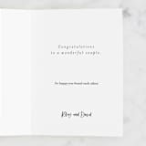 "Love and Laughter" - Single Greeting Cards in Mist by Shirley Lin Schneider - Customizable Interior Example