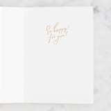 "Bride To Be" - Single Greeting Cards in Blush by Julie Murray - Interior