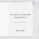 "Prosecco" - Single Greeting Cards in Blush by Chryssi Tsoupanarias - Customizable Interior Example