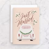 "The Wedding Day" - Single Greeting Cards in Blush by Ana Sharpe - Front