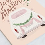 "The Wedding Day" - Single Greeting Cards in Blush by Ana Sharpe - Close-Up