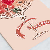 "champagne bouquet" - Single Greeting Cards in Rose by Rebecca Durflinger - Close-Up