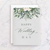 "Modern Floral" - Single Greeting Cards in Daisy by Christy Hy Lee - Front